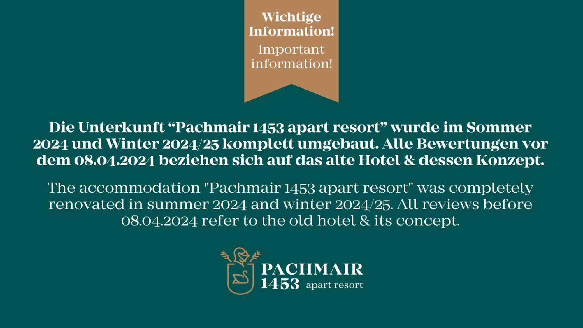 Pachmair 1453 Apart Resort - Opening 2025 Uderns Zewnętrze zdjęcie